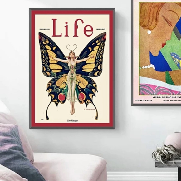 1922 "The Flapper" Life magazine canvas print - Picture 4 of 4